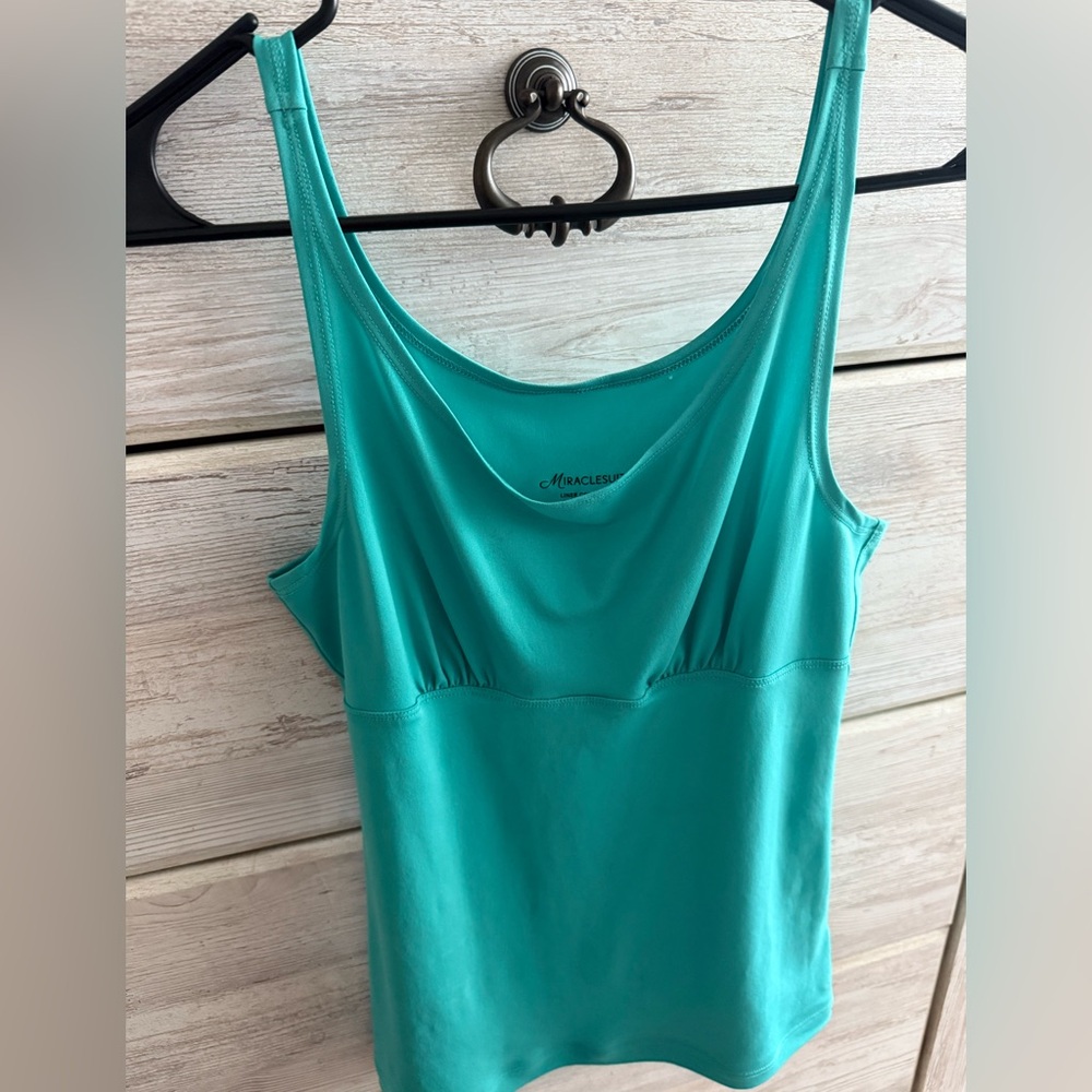 Women’s Miraclesuit Teal Tank Top size L